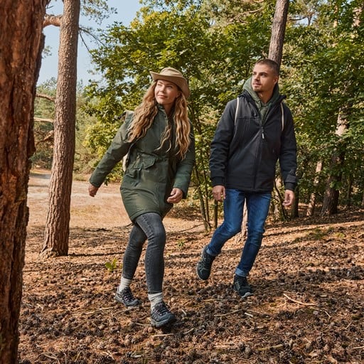 Dames outdoor jas waterafstotend groen