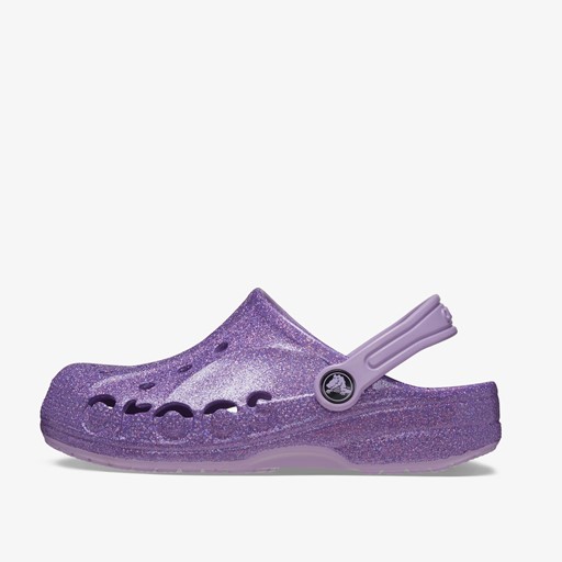 Baya Clog kinder klompen paars glitter