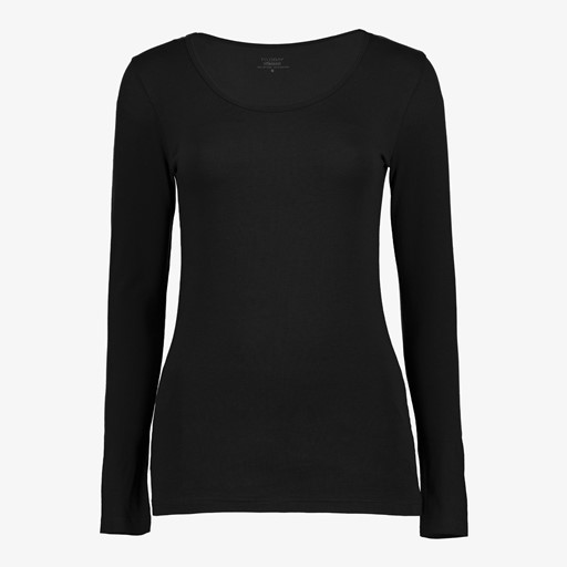 Dames shirt katoen zwart