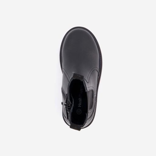 Leren kinder Chelsea boots zwart