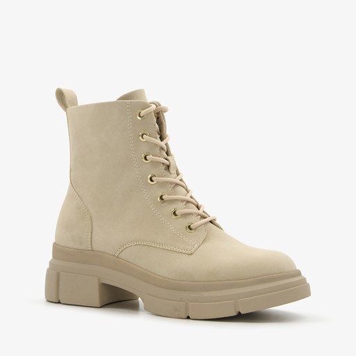 Tamaris dames veterboots beige online bestellen | Scapino