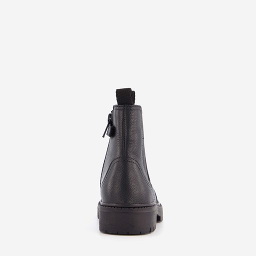 Leren kinder Chelsea boots zwart
