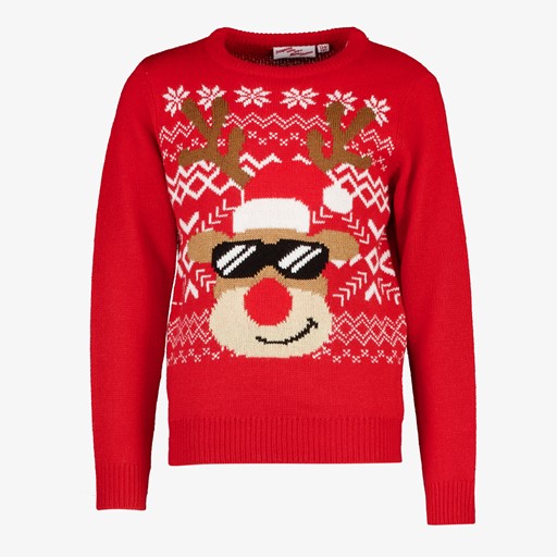 Kinder kersttrui met kerstman