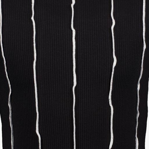 Meisjes longsleeve shirt zwart wit
