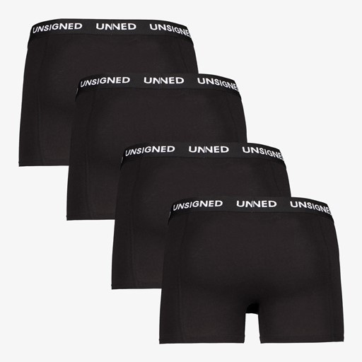 Heren boxershorts 4-pack zwart