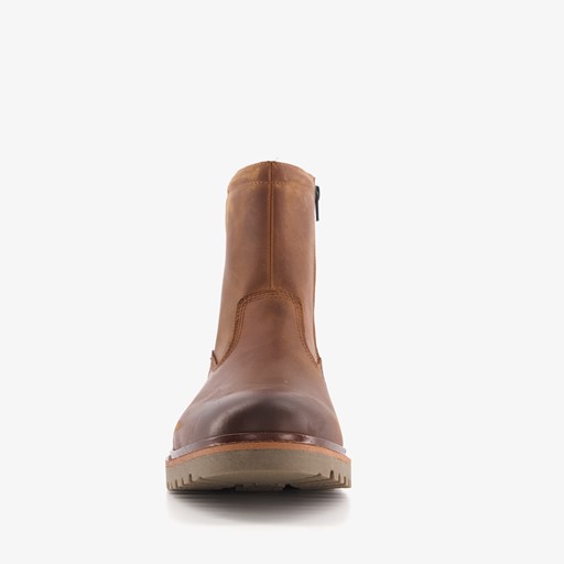 Gevoerde leren heren boots bruin