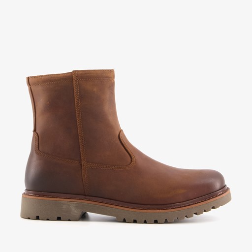 Gevoerde leren heren boots bruin