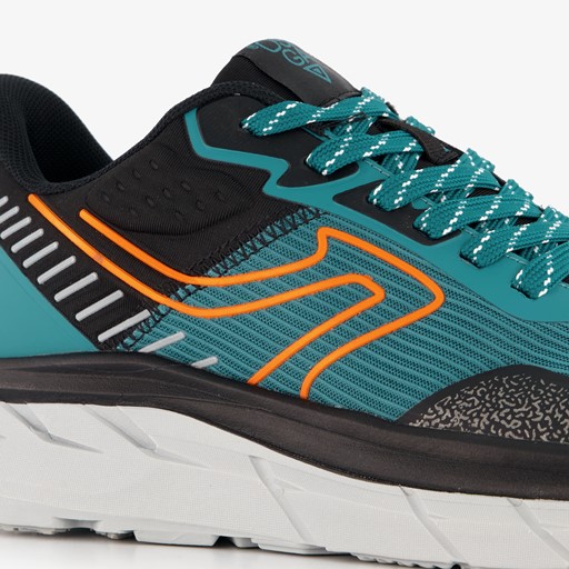 Heren hardloopschoenen blauw zwart