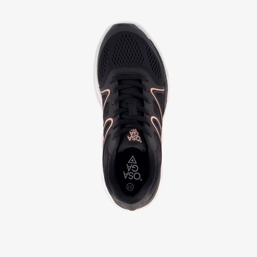Dames hardloopschoenen zwart roze