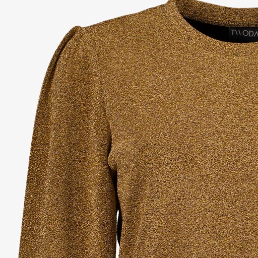 Dames trui goud met glinster details