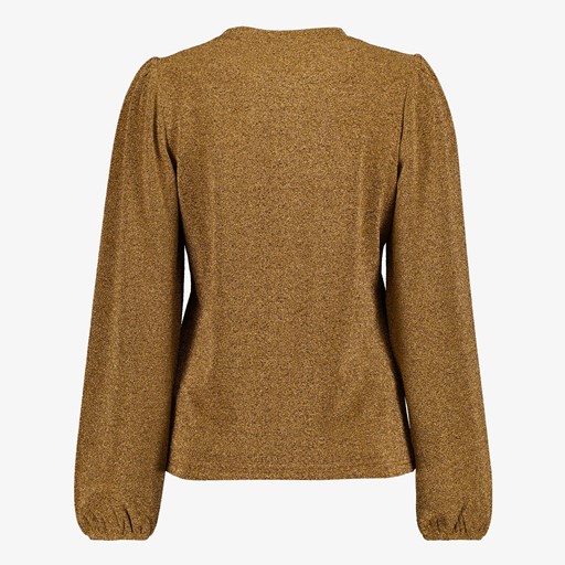 Dames trui goud met glinster details