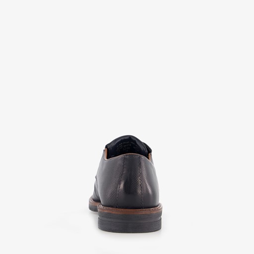 Leren heren veterschoenen blauw