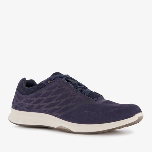 ECCO Exceed leren heren veterschoenen blauw