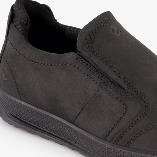 ECCO Byway leren heren instappers zwart
