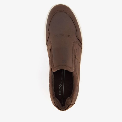 ECCO Byway leren heren instappers cognac