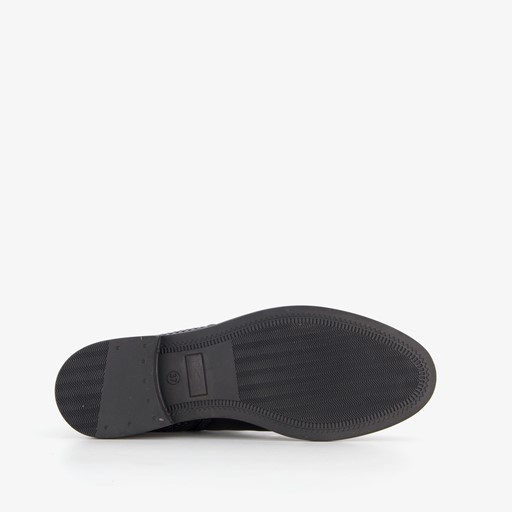 Leren dames chelsea boots zwart