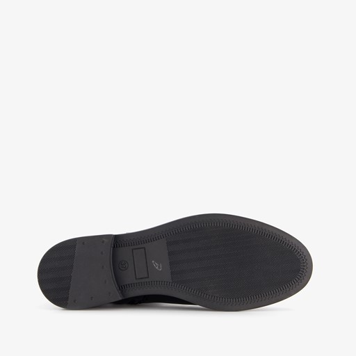 Leren dames chelsea boots met gesp