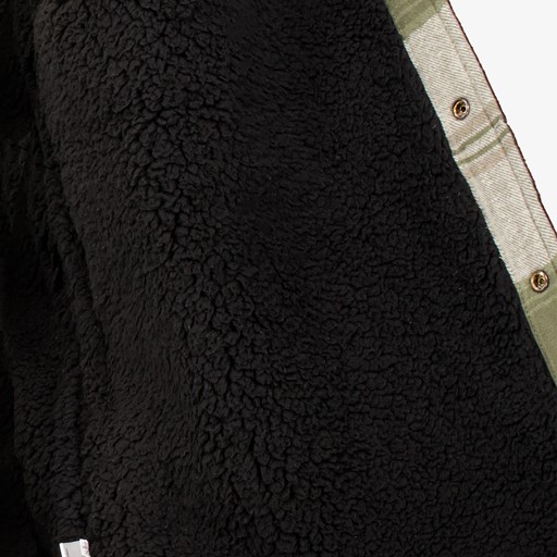 Gevoerd heren overhemd groen geruit