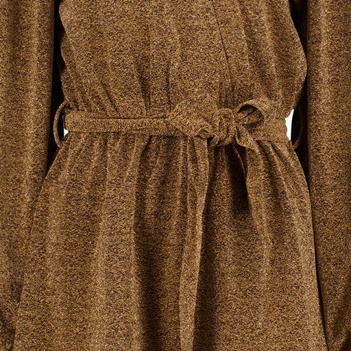 Dames jurk met glitters goud