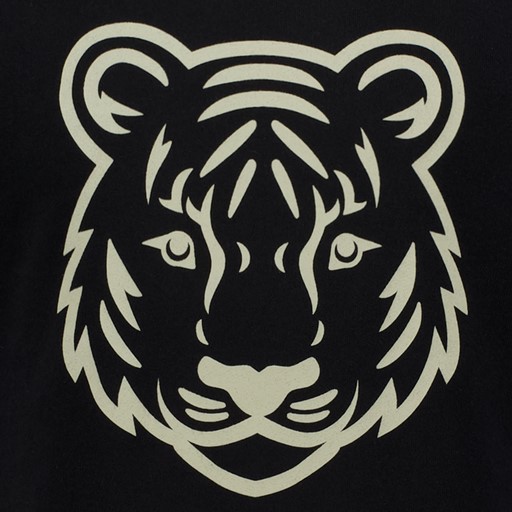 Jongens sweater met tijgerkop zwart