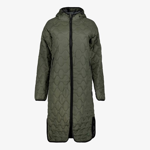 Gewatteerde dames outdoor jas groen