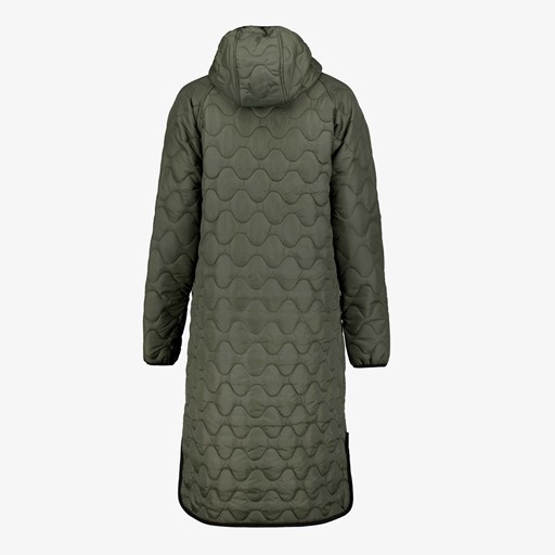 Gewatteerde dames outdoor jas groen