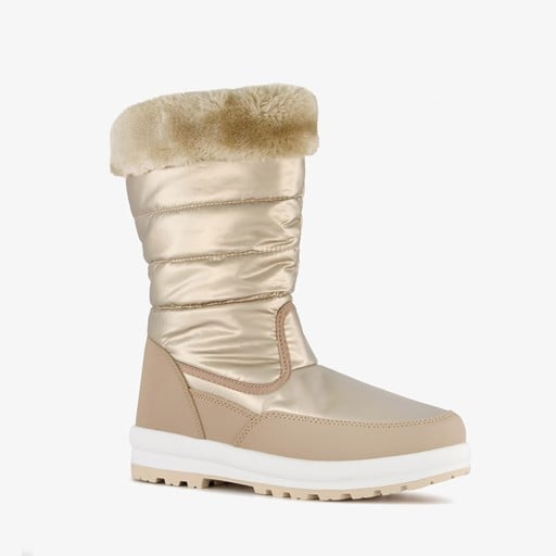 Gevoerde dames snowboots goud