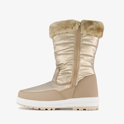 Gevoerde dames snowboots goud
