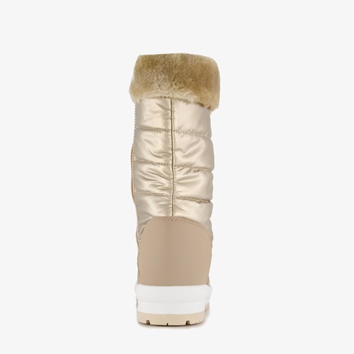 Gevoerde dames snowboots goud