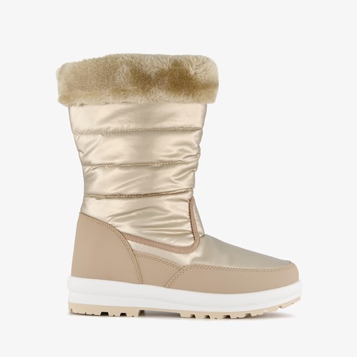 Gevoerde dames snowboots goud
