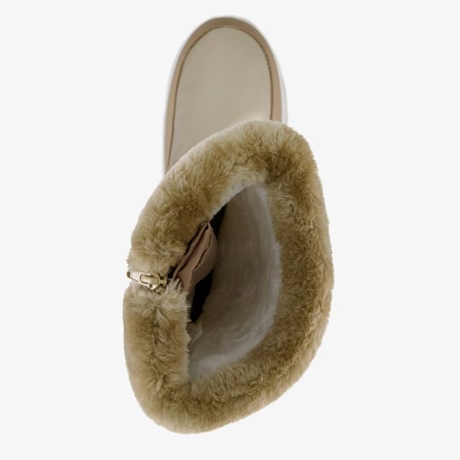 Gevoerde dames snowboots goud