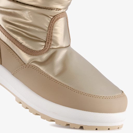 Gevoerde dames snowboots goud