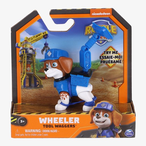 Rubble en Crew Action Pup actiefiguur