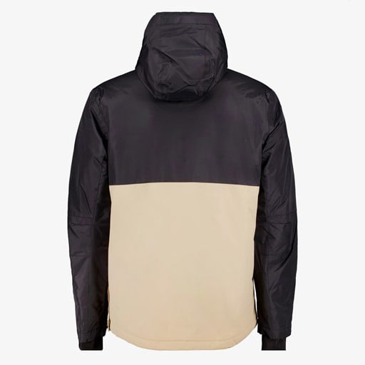 Heren anorak ski-jas zwart beige