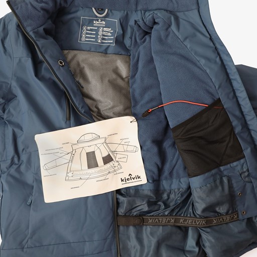 Heren ski-jas blauw