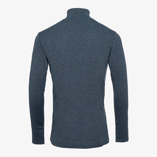 Heren skipully met rits blauw