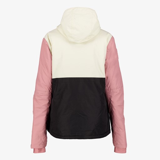 Dames anorak ski-jas roze beige