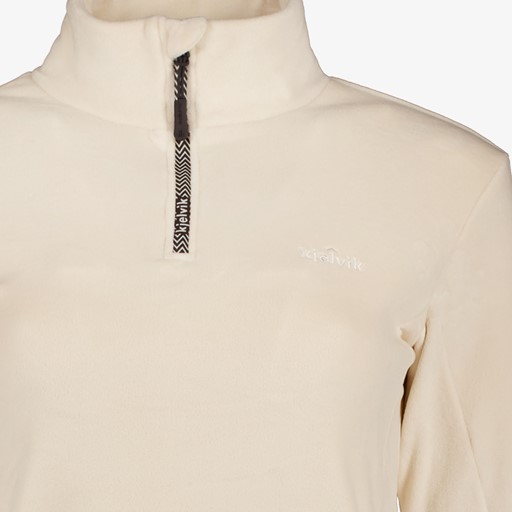 Dames skipully met rits beige