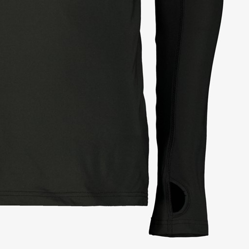 Heren skipully met rits zwart