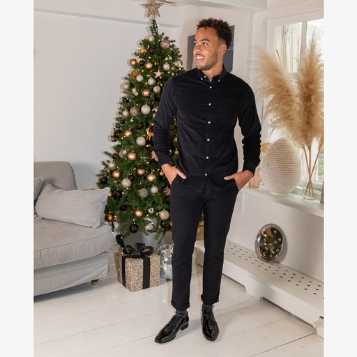 Heren lak veterschoenen zwart