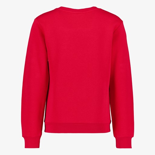 Jongens sweater met tekstopdruk rood