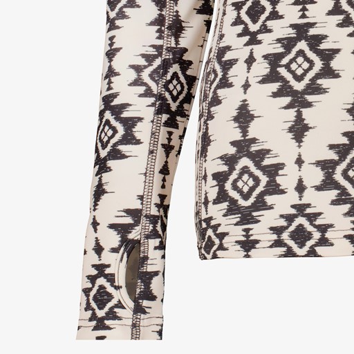 Dames skipully met rits zwart wit