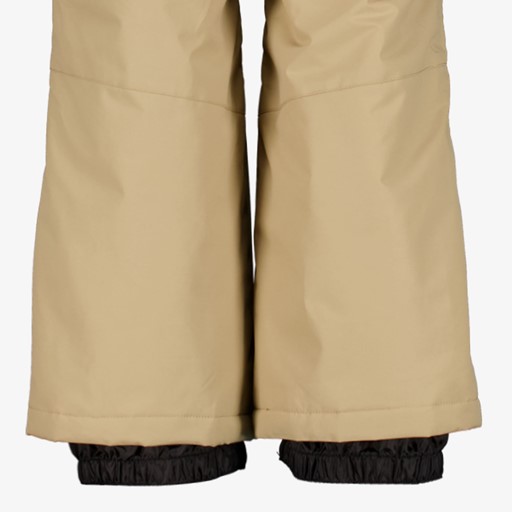 Kinder skibroek met bretels beige