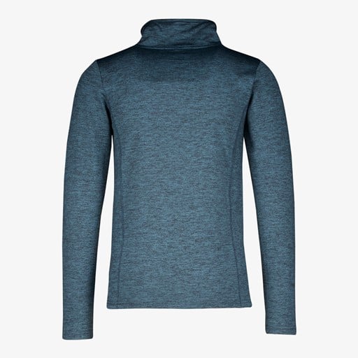 Kinder skipully met rits blauw