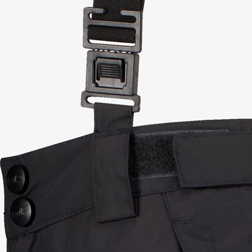 Kinder skibroek met bretels grijs