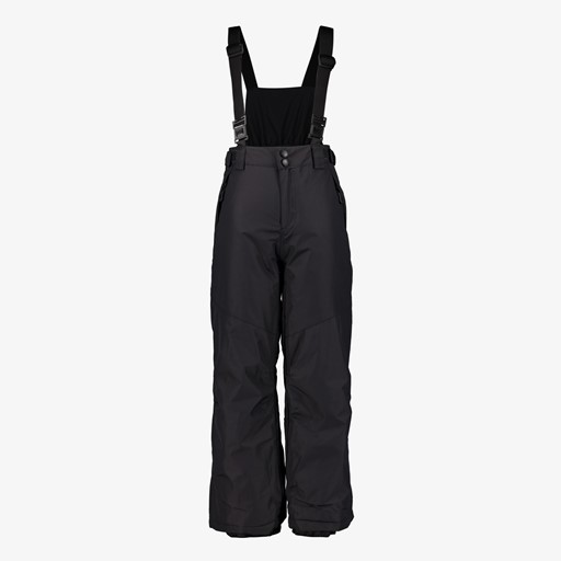 Kinder skibroek met bretels grijs