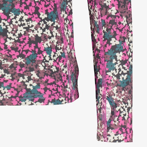 Kinder skipully met rits bloemetjes