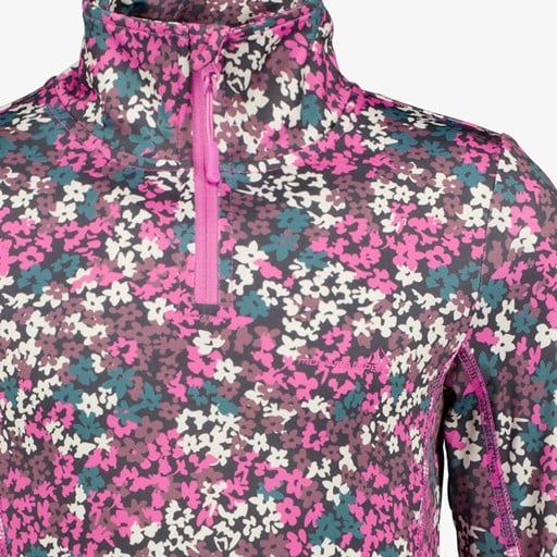 Kinder skipully met rits bloemetjes