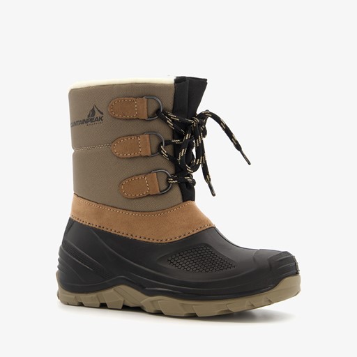 Gevoerde kinder snowboots bruin