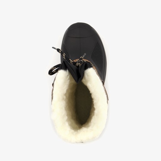 Gevoerde kinder snowboots bruin